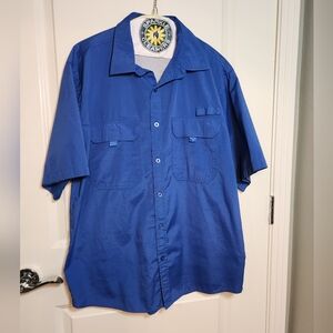 ClearWater Blue Short Sleeve Fishing Shirt